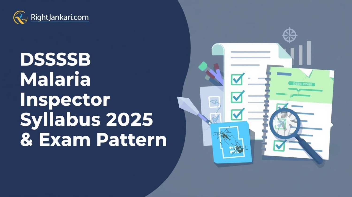DSSSB Malaria Inspector Syllabus 2025 & Exam Pattern